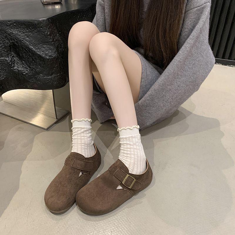 All-inclusive Birkenstock women's shoes retro Birkenstock one-pedal shoes fashion super soft versatile single shoes casual shoes