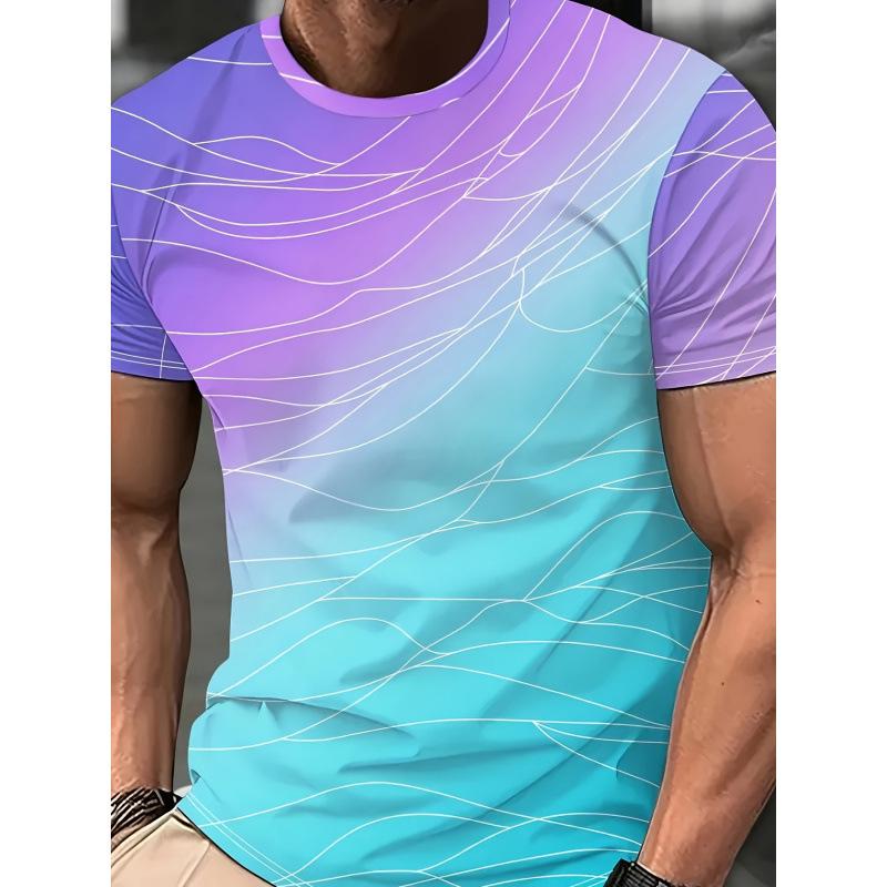 

Men s 3D Printed T-Shirt Outdoor Tennis Badminton Breathable Quick Drying Sports Top Short Sleeve O-Neck Pullover Casual Top 6XL