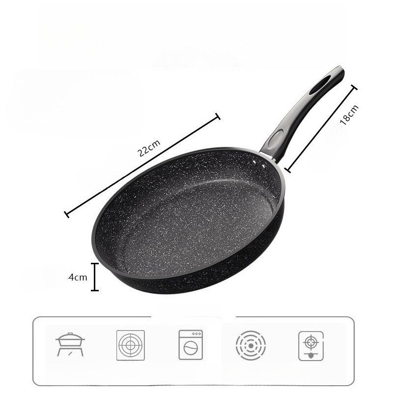 Sartén de piedra Maifan, sartén antiadherente, sartén doméstica sin humo aceitoso, sartén para tortitas, Cocina de Inducción