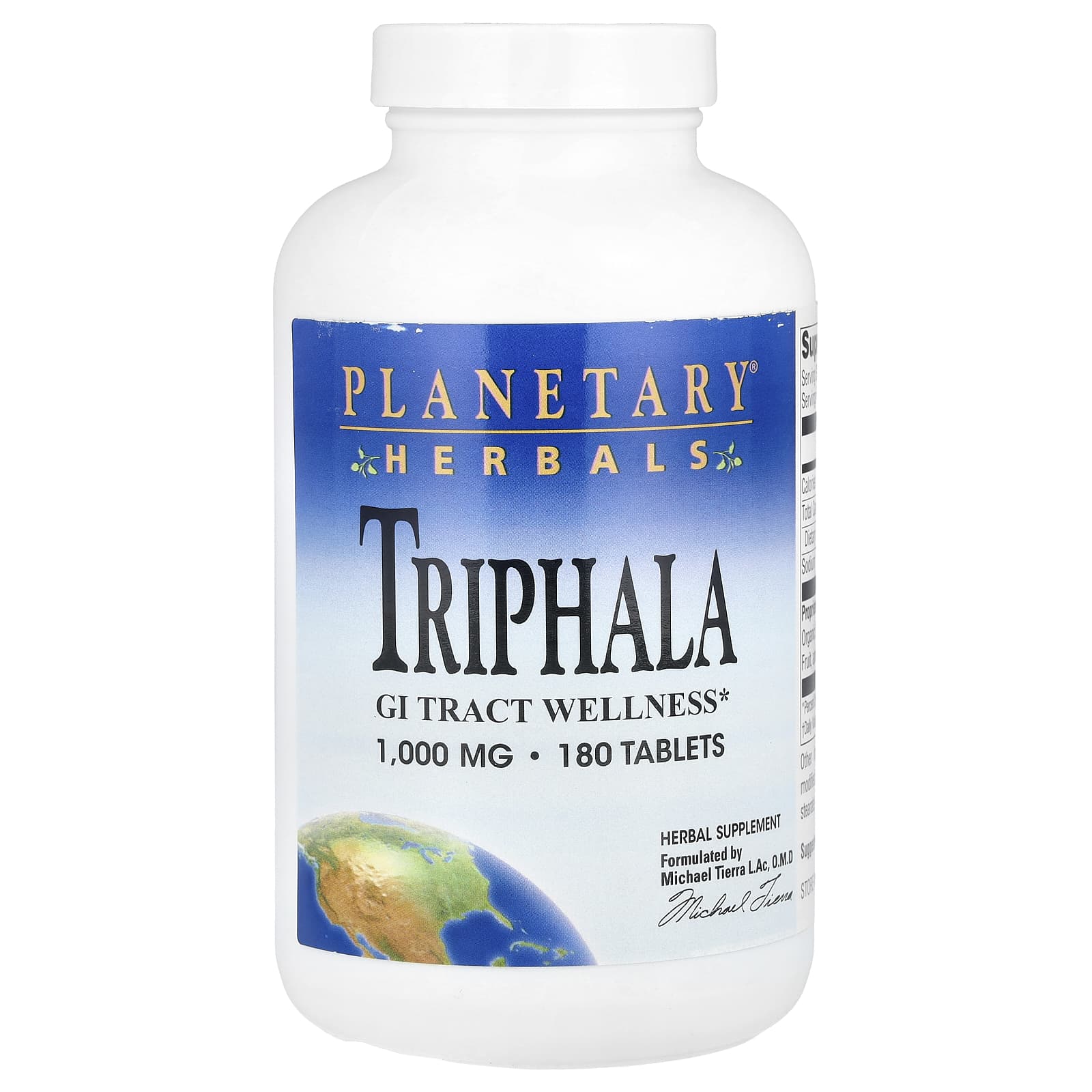 

Triphala, 2,000Mg, 180 tablets (1,000Mg per tablet)