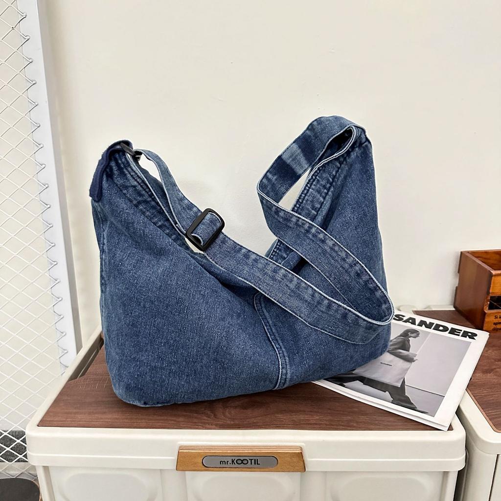 Crossbody bag female original style retro literary tote bag shopping bag versatile simple student shoulder bag