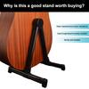 Guitar Stand Folding A Frame Floor Universal Abs For Acoustic Classical Electric Bass Guitars Banjo Ukulele Portable