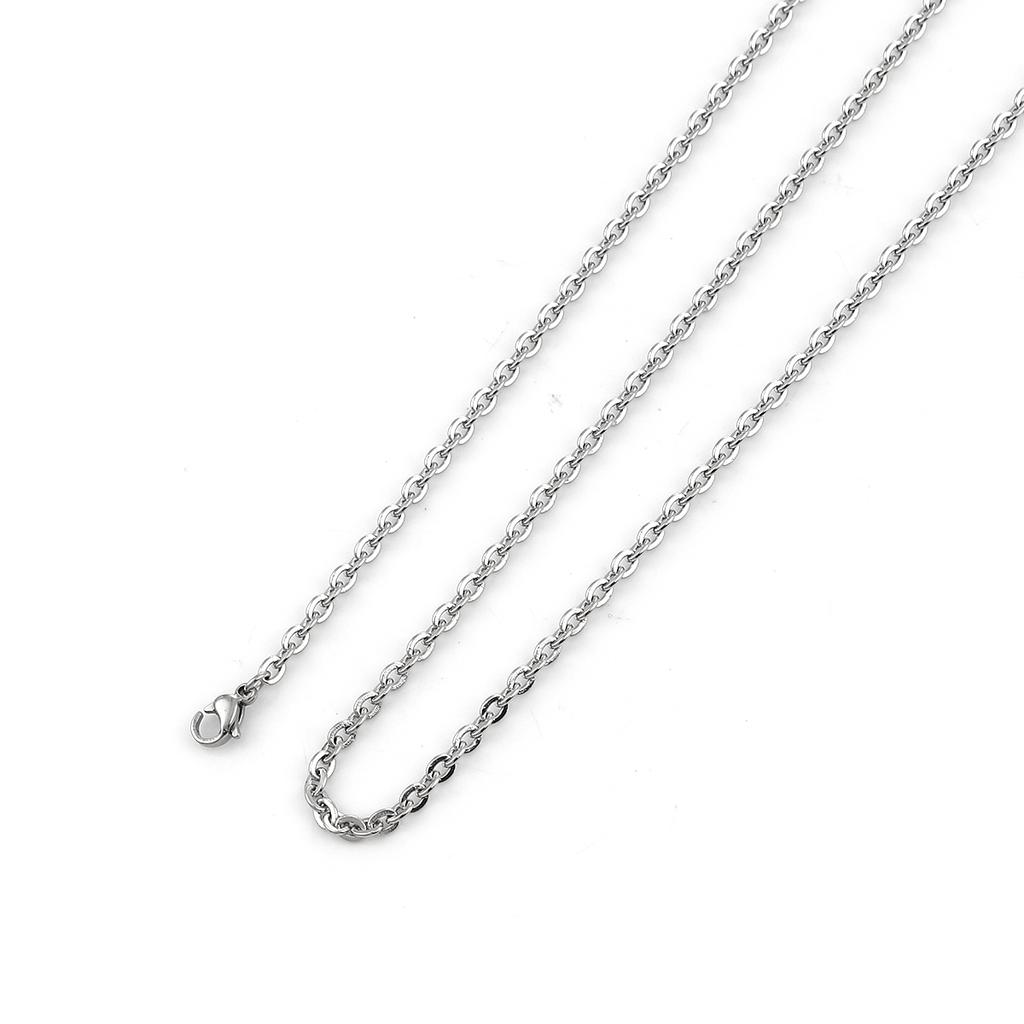 5 Piece 304 Stainless Steel Link Cable Chain Necklace Rose Gold/Silver/Gold Plated For DIY Jewelry Making Findings