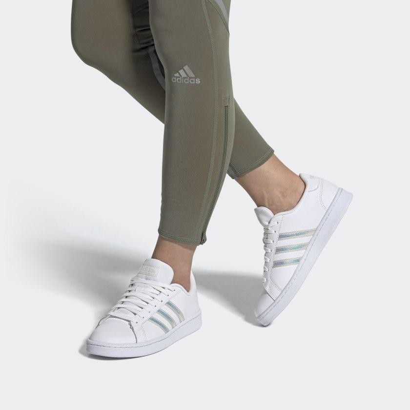Adidas Grand Court 'White Aluminium' Women's FW3734