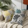 Leaf Pattern Jacquard Linen Pillow Cover Soft Textured Fabric Wrinkle Resistant Cushion Case For Living Room Bedroom