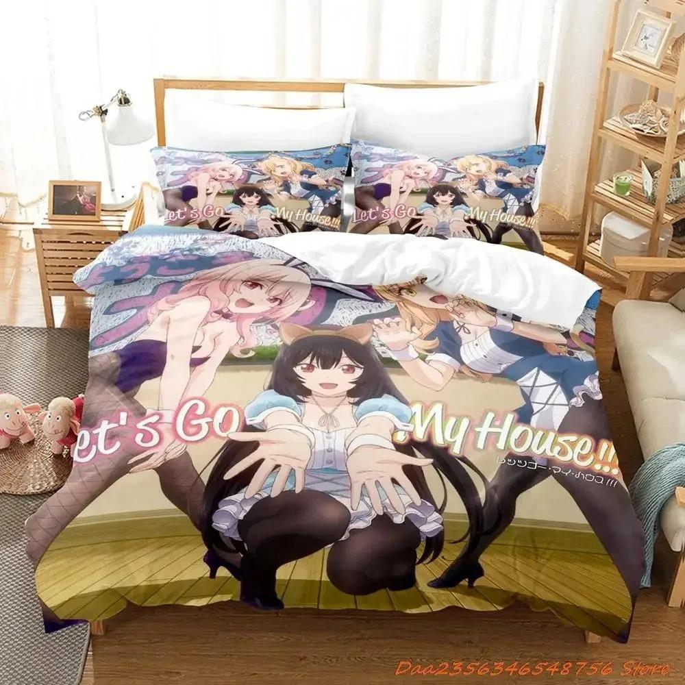 3D Bear Print Digital Print Polyester Bedding Sets,Girl's Cover,Boys Duvet Cover Set For Teens, Queen Cover Pillowcase