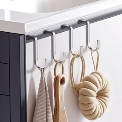2/5 Stück Kleider Handtuchhalter Über-Schrank Haken Starke Tragfähigkeit Einfache Installation Schrank Kleiderschrank Tür Hängehaken