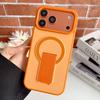 Color Block Magnetic Stand Phone Case for iPhone 17 Pro Max, Apple 16, and 15 - Soft Edge, Hard Shell