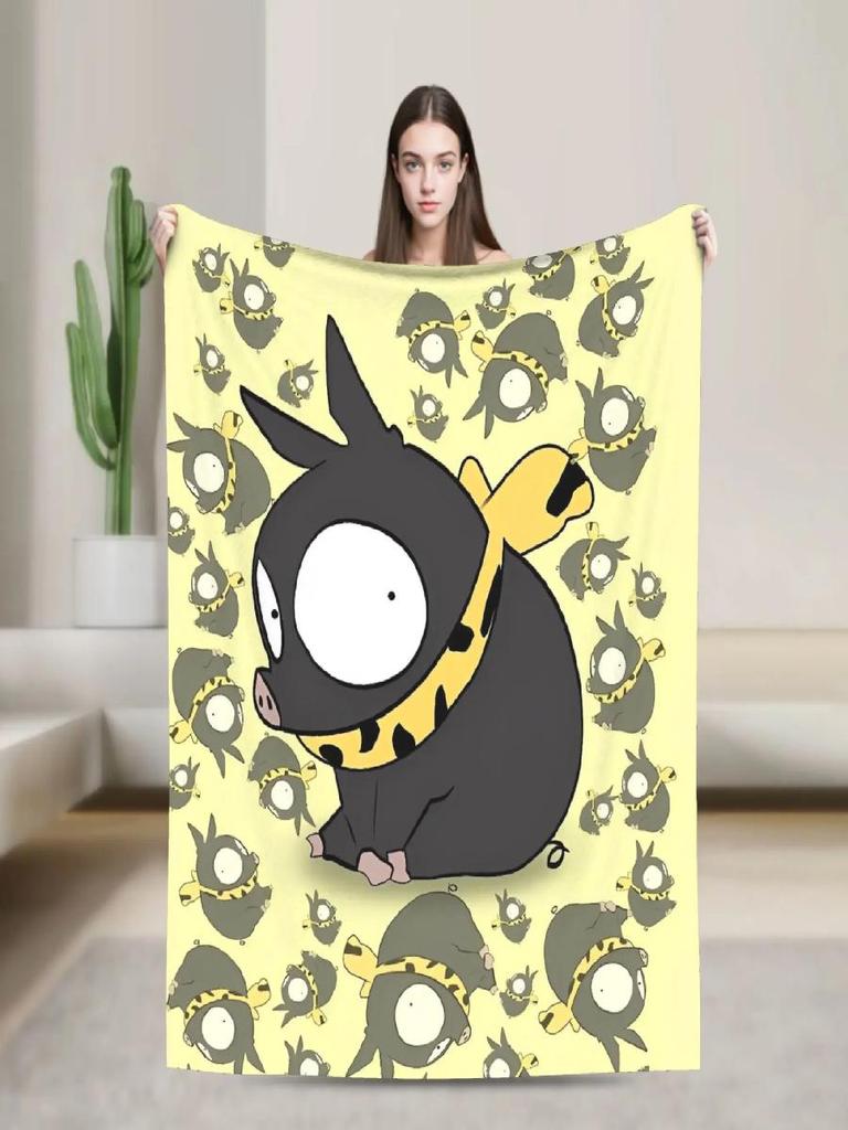 P Chan Ranma Soft Warm Blanket for Kids Plush Throw Fluffy Flannel Bedspread Home Decor Sofa Bed Cover