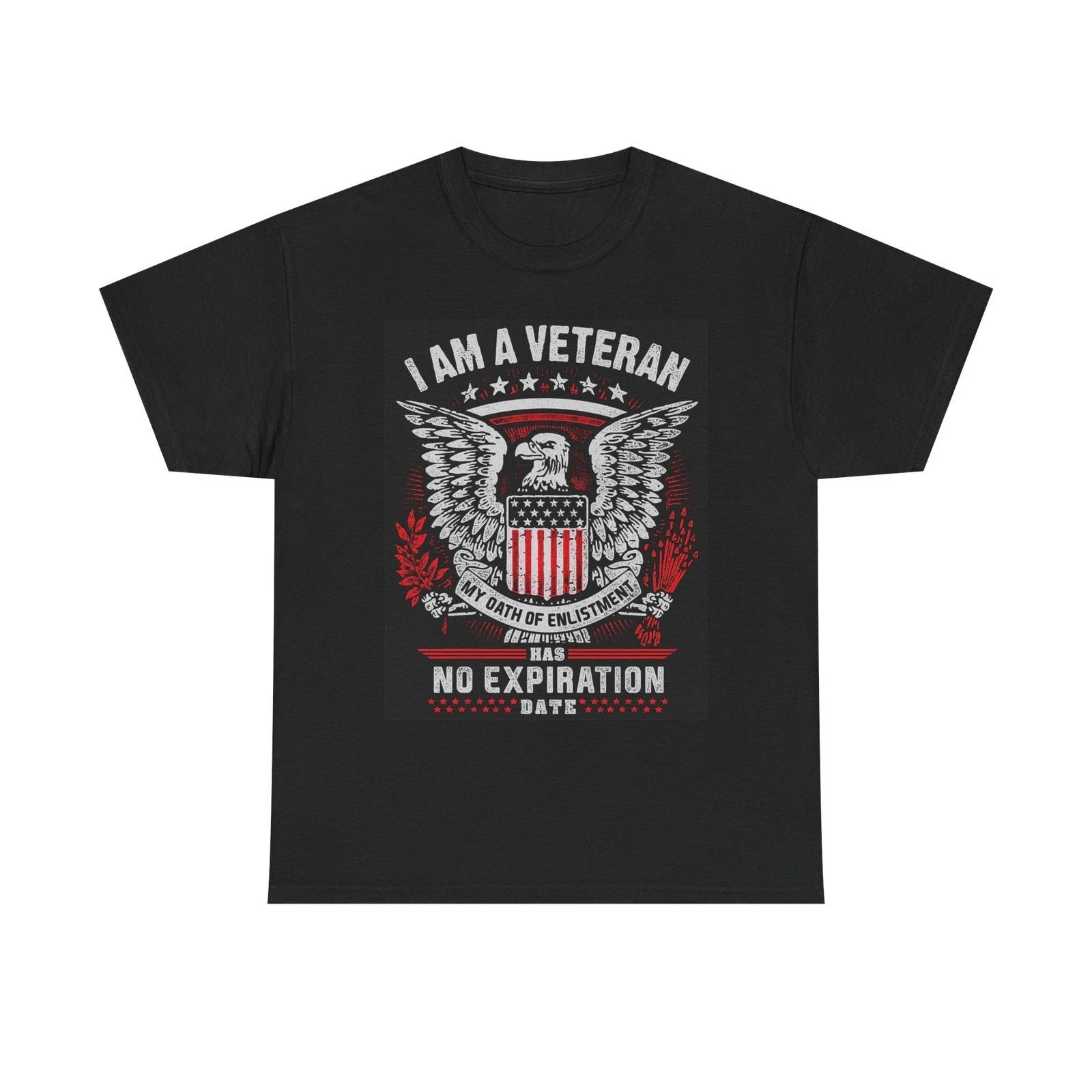 I Am A Veteran Graphic T Shirt American Made Unisex Heavy Cotton Tee S