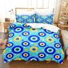 Hip Hop Turkish Evil Eye Bedding Set Single Twin Full Queen King Size Aldult Boys Man Bedroom Duvet Covers Sheet Set