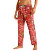 Men's Drawstring Pocket Flannel Casual Pants