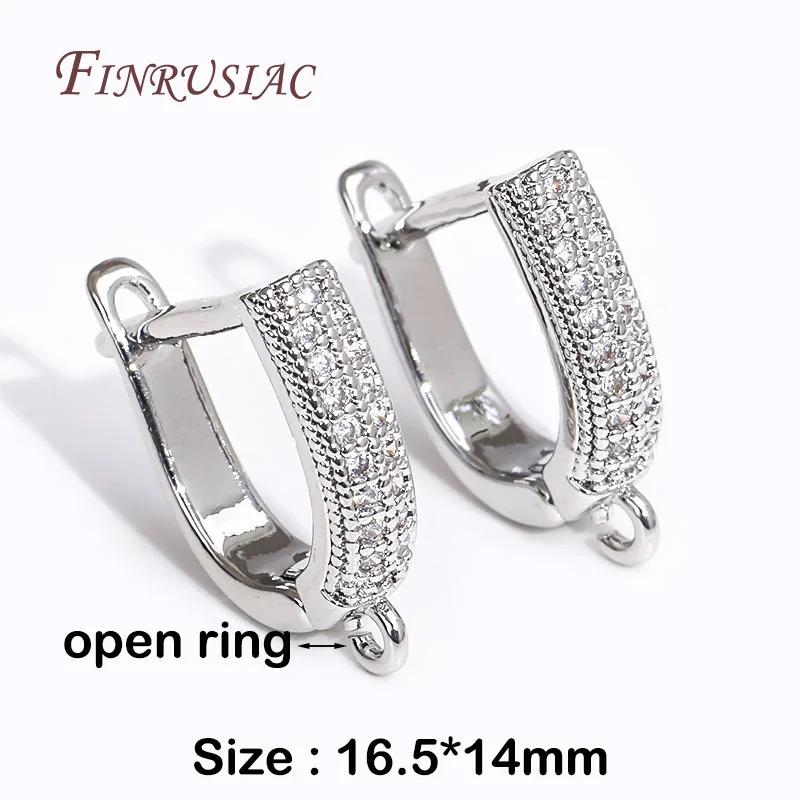 Earring Hooks Shvenzy Accessories 18K Real Gold Plated Basic Earwires Fasteners For DIY Fashion Women Earrings Making Findings