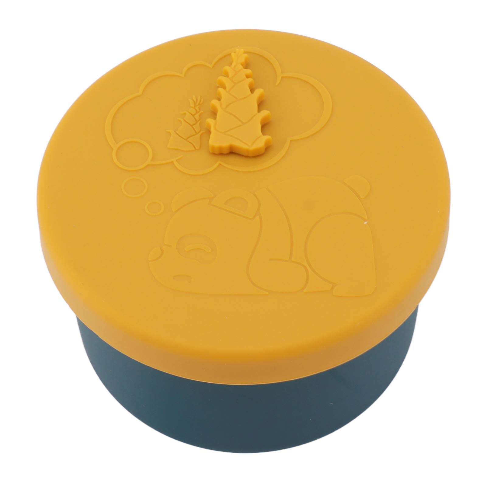

Silicone Lunch Box Portable Refrigerator Food Storage Containers Odorproof Sealed Lunch Box for Students Worker Yellow L жовтий