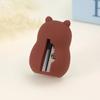 Capybara Pencil Sharpener Cartoon PVC Pencil Sharpener Flexible Portable Students Stationery Supplies Teacher Rewards Gift