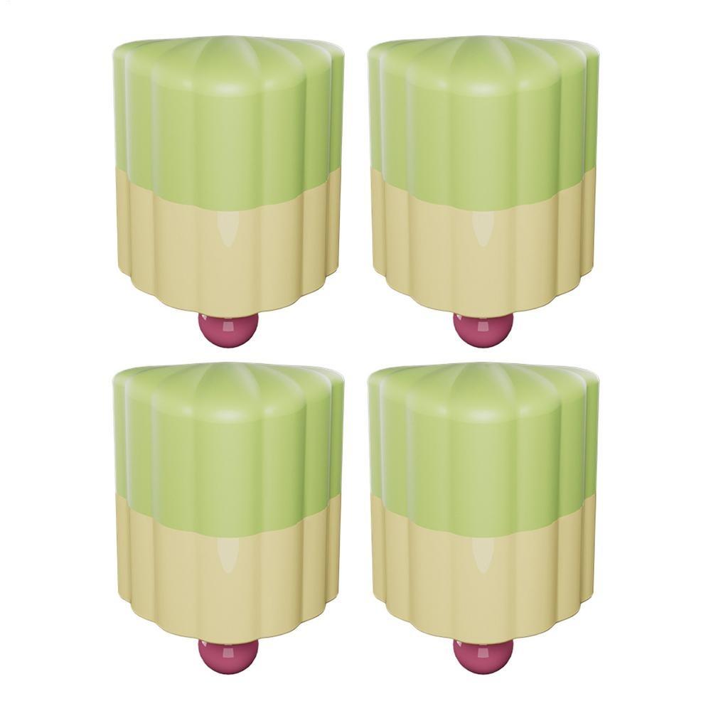 

4Pcs Non-Slip Tablecloth Fixture Silicone Furniture Corner Guard New Furniture Corner Protectors зелёный