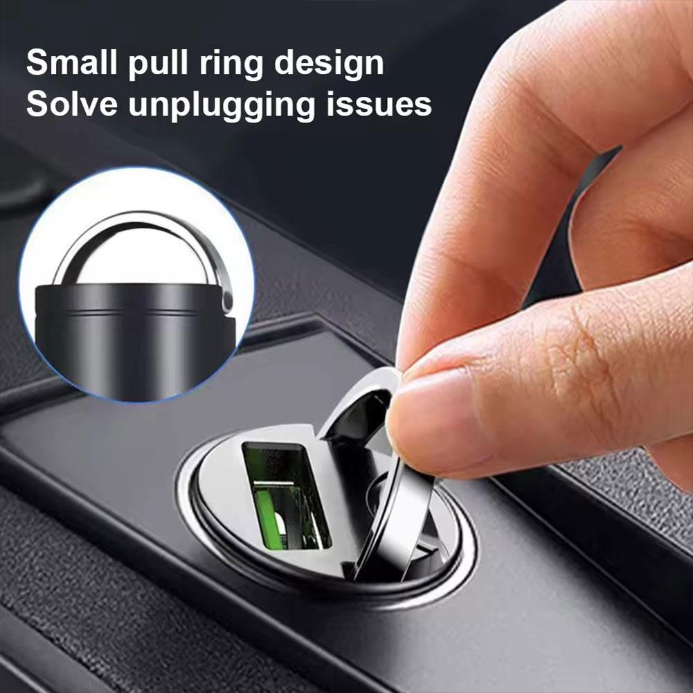 Mini 100W Car Charger Fast Charging Car Phone Charge Adapter Type C QC3.0 PD USB Car Chargers For Xiaomi