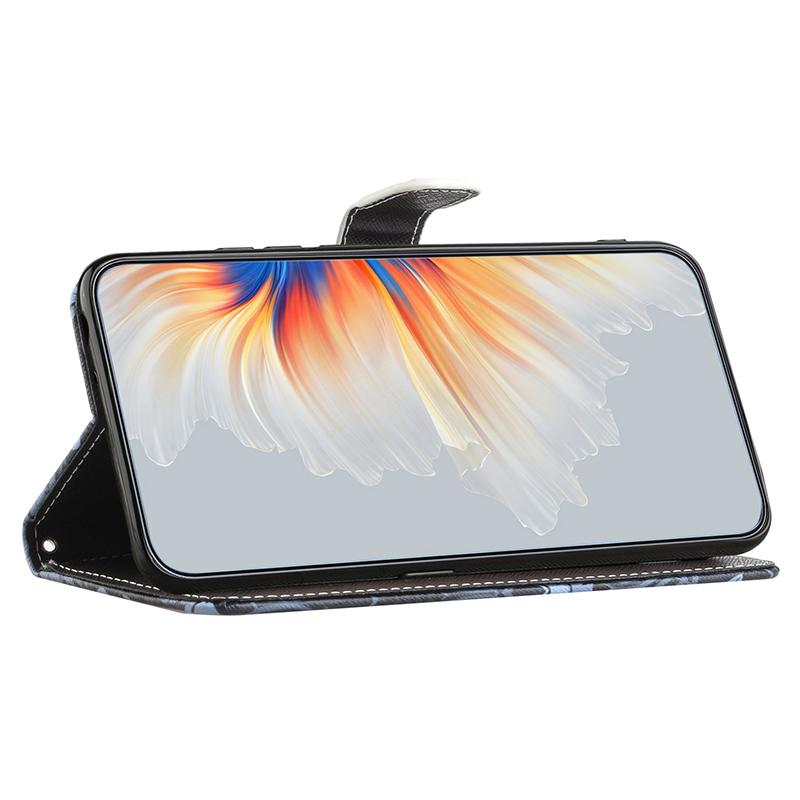 3D Pattern Printing Leather Phone Case for Honor X6a 4G/X6b 4G/X6c 4G Stand Wallet Flip Cover with Strap