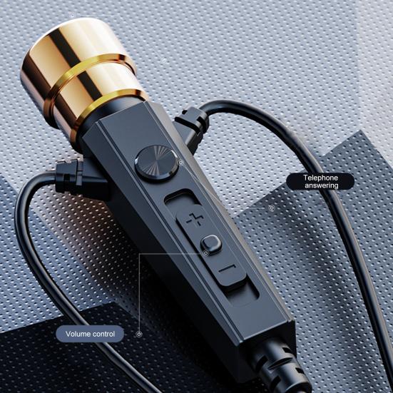 Wired Earphone Universal Noise Reduction 3.5mm L-shaped Plug Dynamic Gaming Headphone with Microphone for Karaoke