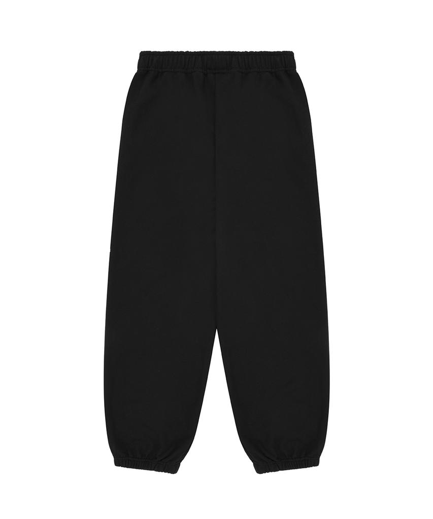 OHY B.S Logo Sweat Pants-Black