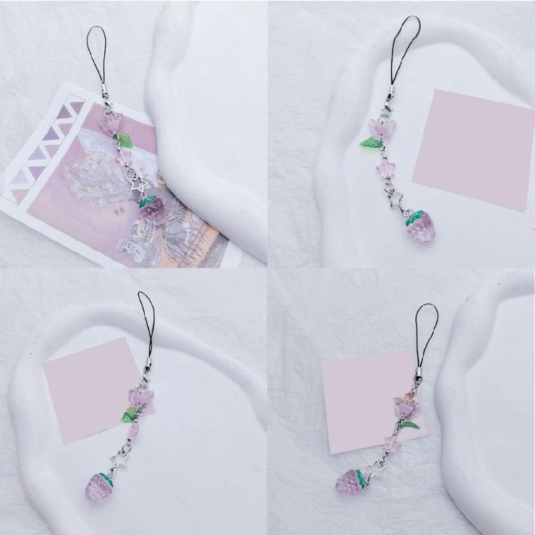 Y2K Phone Chain Cool Girl Sweet Pendant Strap with Star/Bowknot/Butterfly Charm