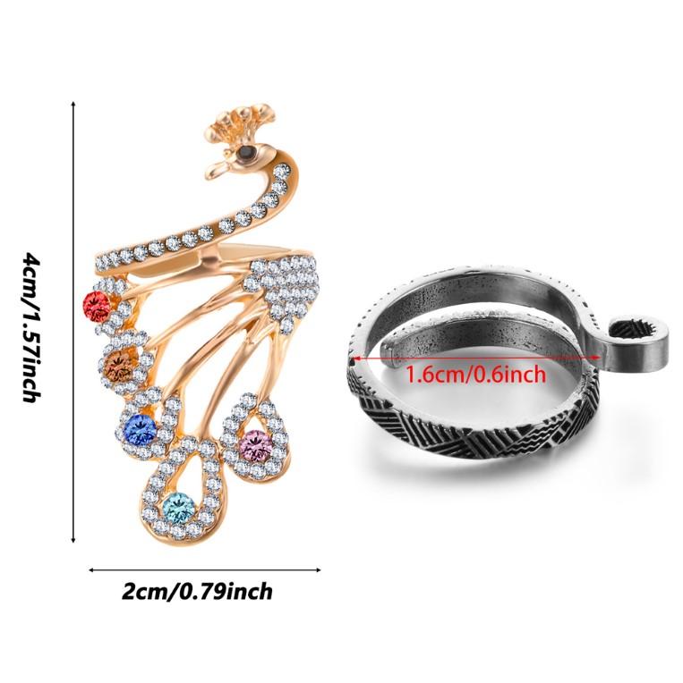 1 Pc Adjustable Knitting Loop Crochet Multi Style Metal Loop Knitting Ring Finger Wear Thimble Yarn Guides Sewing Accessories