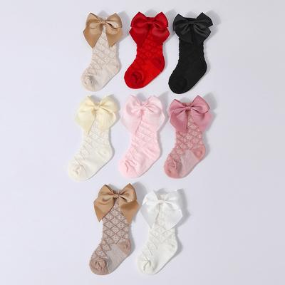 Infant Baby Girls Princess Stockings Bow Socks