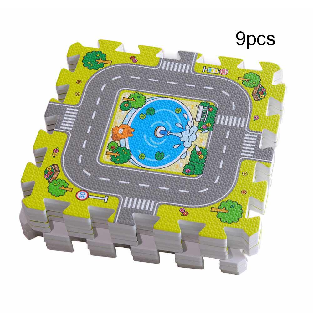 Buy 9pcs Baby EVA Foam Puzzle Mat Kids Play Mats Interlocking Exercise ...