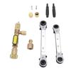 Valve Core Remover Tool with Dual Size SAE 1 4in and 5 16in Port Valve Core Remover Installer Tool for R22 R12 R407