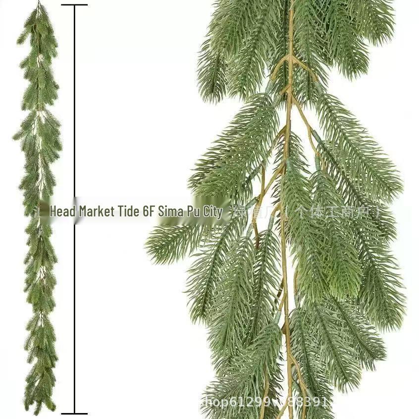 Christmas Greenery: Artificial Pine & Cypress Rattan Decoration for Homes & Restaurants
