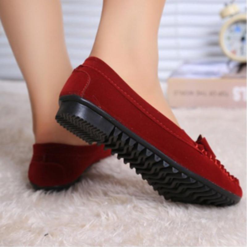 Women Leather Loafers Casual Shoes Leather Flats