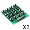 2x 4x4 Keyboard Module Matrix Keypad 16 Buttons Switch for - 1 Pack