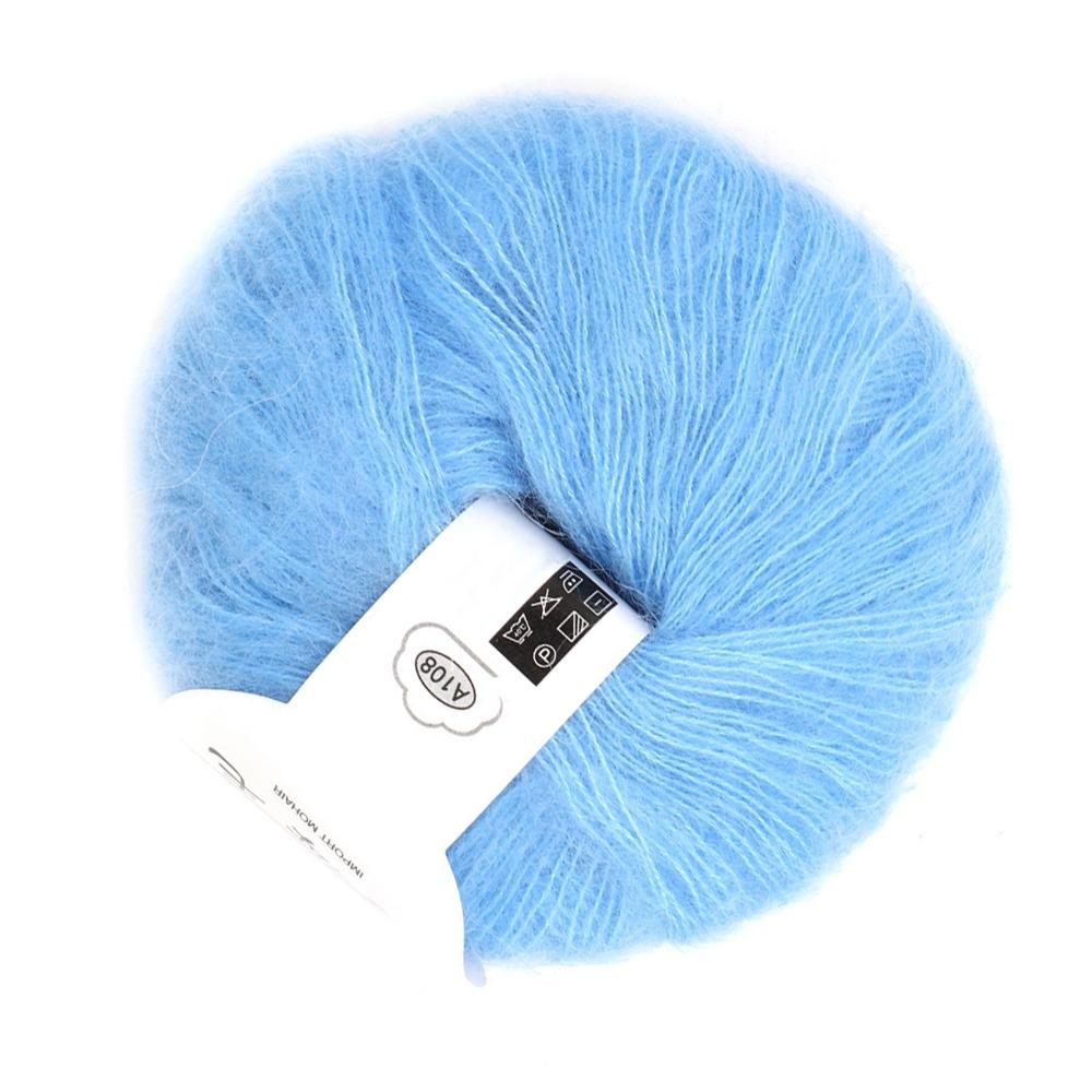 Warm Material Angora Wool Yarn Soft Texture Long Wool Yarn Popular Mohair Yarn For DIY Knitting