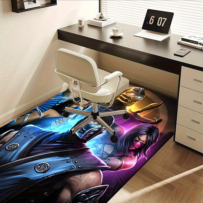 1pc Mortal Kombat,Sub Zero,Mileena Office Carpet Soft Polyester Non slip Machine Washable Indoor Car