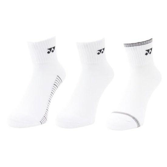 YONEX Ladies Ankle Socks (3 Pair Set) 29264Y 080 Assorted 22-25cm