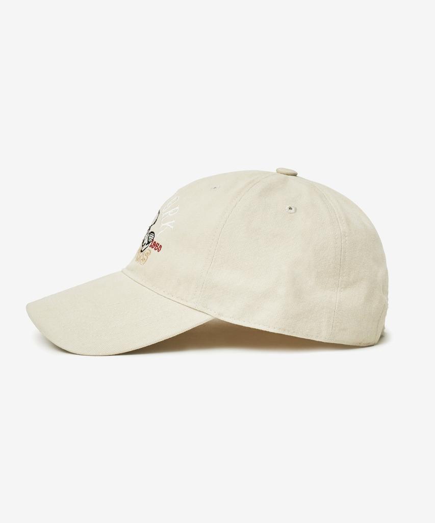 VTWO New York Snoopy Pigment Washed Ball Cap (Beige)