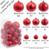 1box 4/6/8cm Christmas Decoration Shatterproof Plastic Christmas Ball Xmas Tree Hanging ornaments for Home Party Holiday Navidad