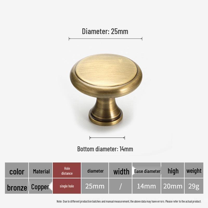 Bronze Messing Zuggriff: Neuer Schrank, Kleiderschrank & Schublade im chinesischen Stil, Retro-Türgriff