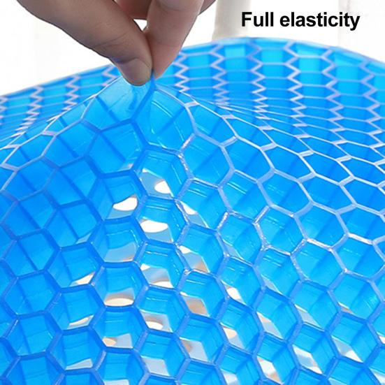 Yousheng Gel Seat Cushion for Long Sitting Honeycomb Design Breathable Seat Cushion Chair Cushion for Hip Pain Relief Home Office Car Use