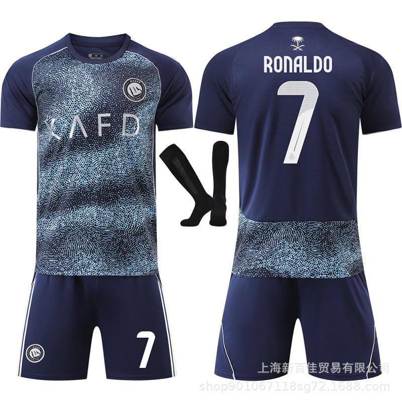 2526 Riyadh Victory Auswärtstrikot Nr.. 7 C Ronaldo 10 Manet Erwachsenen Kinder Herren Damen Fußball-Trikotset