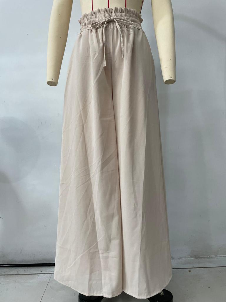 2025 European & American Spring/Summer Women's Loose Wide-Leg Casual Fashion Long Pants