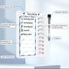 Dry Erases Chore Chart Blank Chore Chart Kids Daily Checklist Magnetic Checklist Boards Task Planning List for Planning