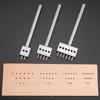 3pcs/SET Professional DIY Leather Punching Die, Manual Hole Punch for Leather Handcrafting, Multi-Round Punching Die Tool Set
