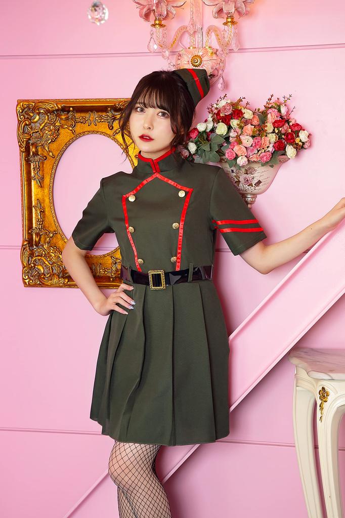Clearstone Tokimeki Graffiti Cosplay Halloween Army Girl Green Women's