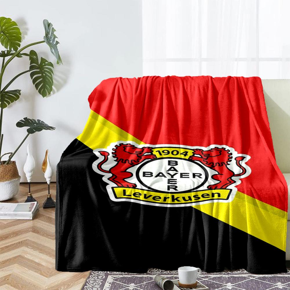Bayer Leverkusen Theme Printed Blanket - Perfect for Couch, Bed, Travel & Outdoor Use | Machine Washable, Cozy & Durable.