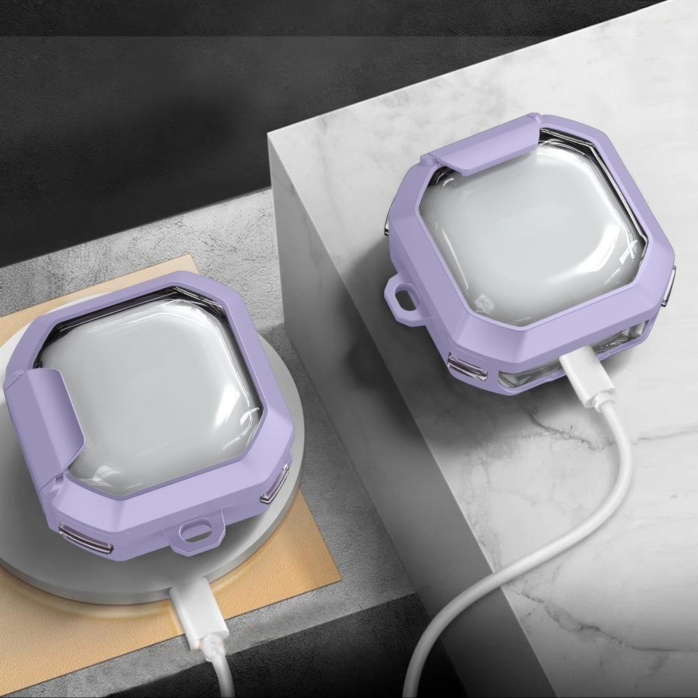 

Прозрачный чехол для наушников Samsung Galaxy buds live/2/pro/2 pro/FE Home/Travel чёрный