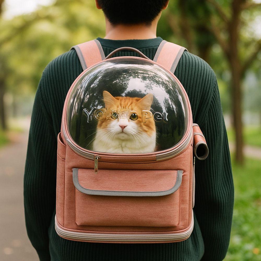 Large Capacity Pet Cat Bag Transparent Portable Pet Bag Cat Carrier Backpack  Guinea Pig Rabbit