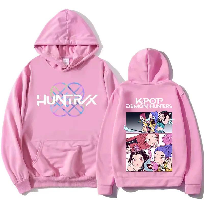 Kpop Demon Hunters Hoodies for Men Women Harajuku Casual Sweatshirts Unisex Long Sleeve Pullover K-pop Huntrix Hoodie Streetwear