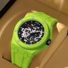 ONOLA Neue 3834CK Mode Mehrfarbig Ausgeschnitten Vollautomatische Uhr für Herren Silikonarmband Wasserdichte Mechanische Uhr