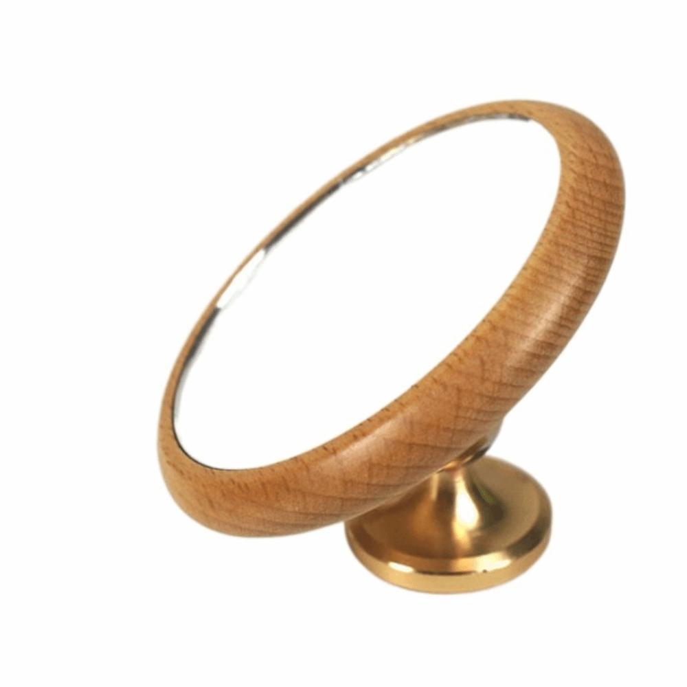 Magnetic Monitoring Coffee Reflective Mirror Reflective Mirror Wooden Base Espresso Mirror Flow Rate Observation